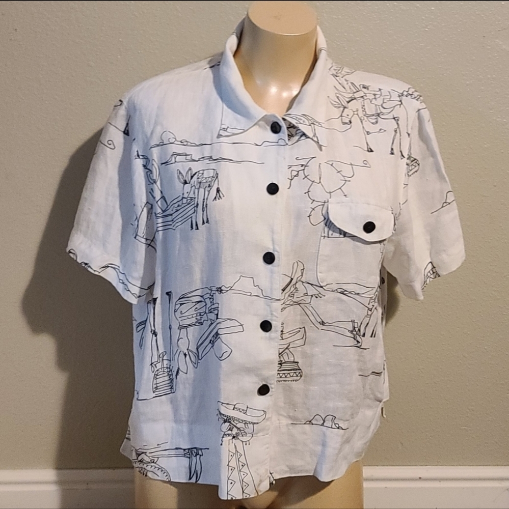 Chicos Button Down Top